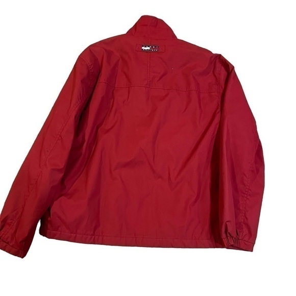 Mens TOMMY HILFIGER Red Logo Insulated Jacket Coat - Picture 4 of 7